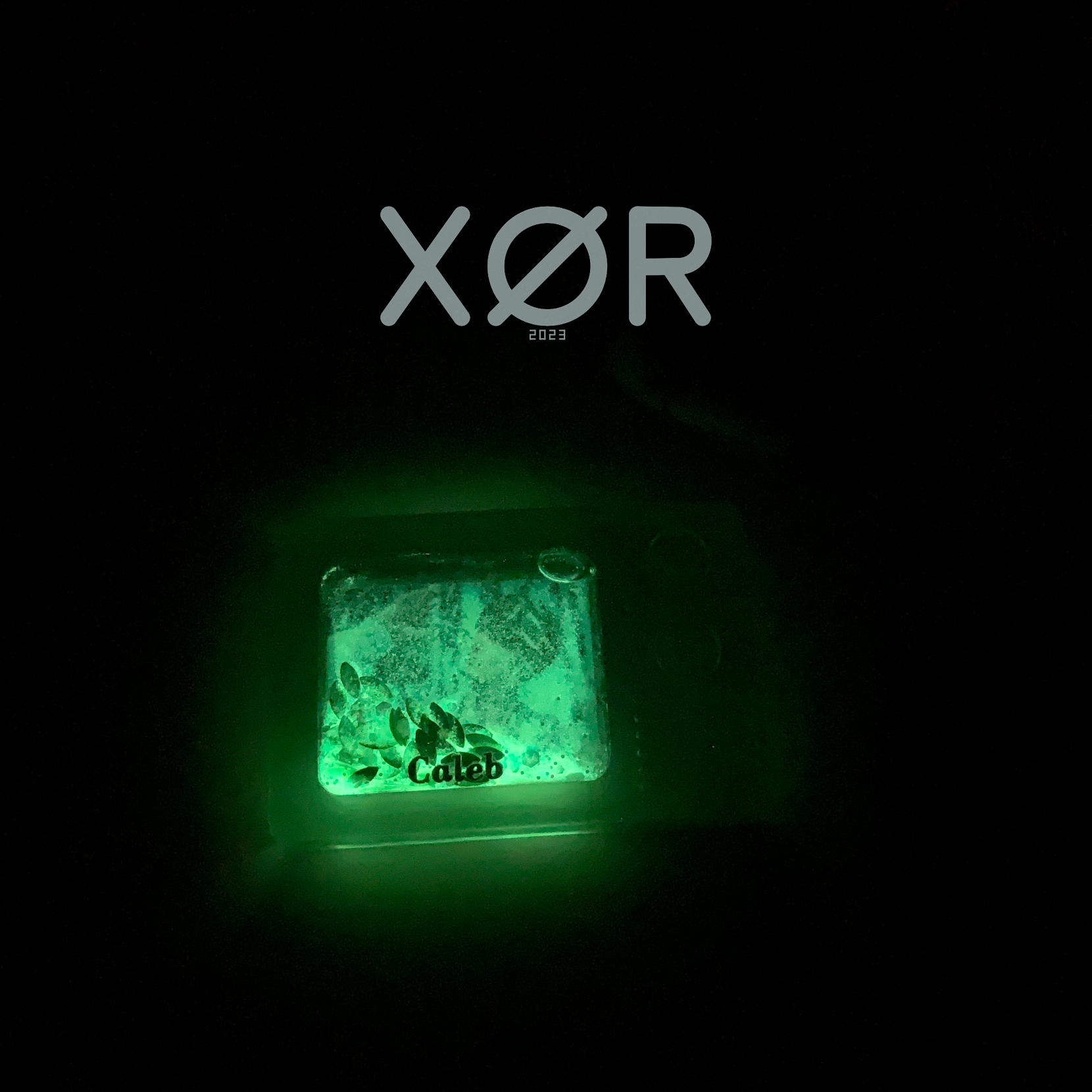 XØR™ Handcrafted LADS Caleb Resin Card - Luminous | NFC Enabled | Glitter Liquid Flow