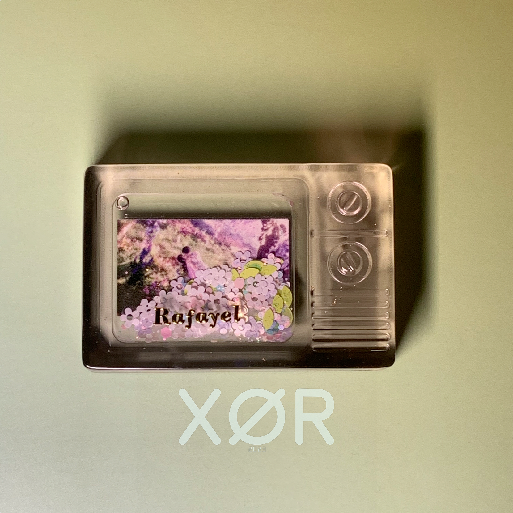XØR™ Handcrafted LADS Rafayel Resin Card - Luminous | NFC Enabled | Glitter Liquid Flow
