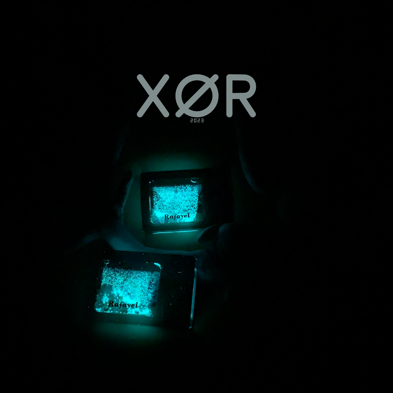 XØR™ Handcrafted LADS Rafayel Resin Card - Luminous | NFC Enabled | Glitter Liquid Flow