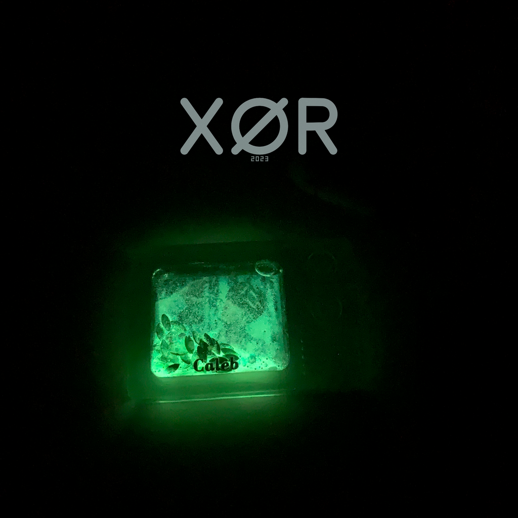 XØR™ Handcrafted LADS Caleb Resin Card - Luminous | NFC Enabled | Glitter Liquid Flow