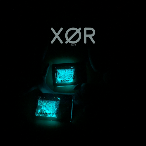 XØR™ Handcrafted LADS Rafayel Resin Card - Luminous | NFC Enabled | Glitter Liquid Flow