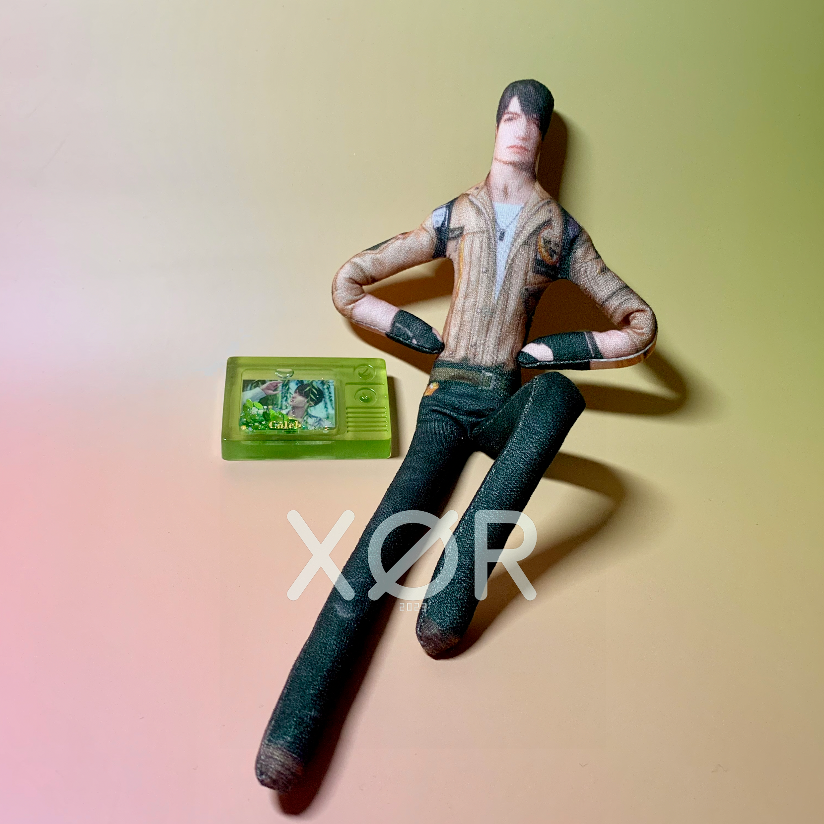 XØR™ Handcrafted LADS Caleb Resin Card - Luminous | NFC Enabled | Glitter Liquid Flow